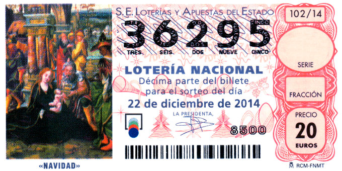 Билет Loteria Nacional